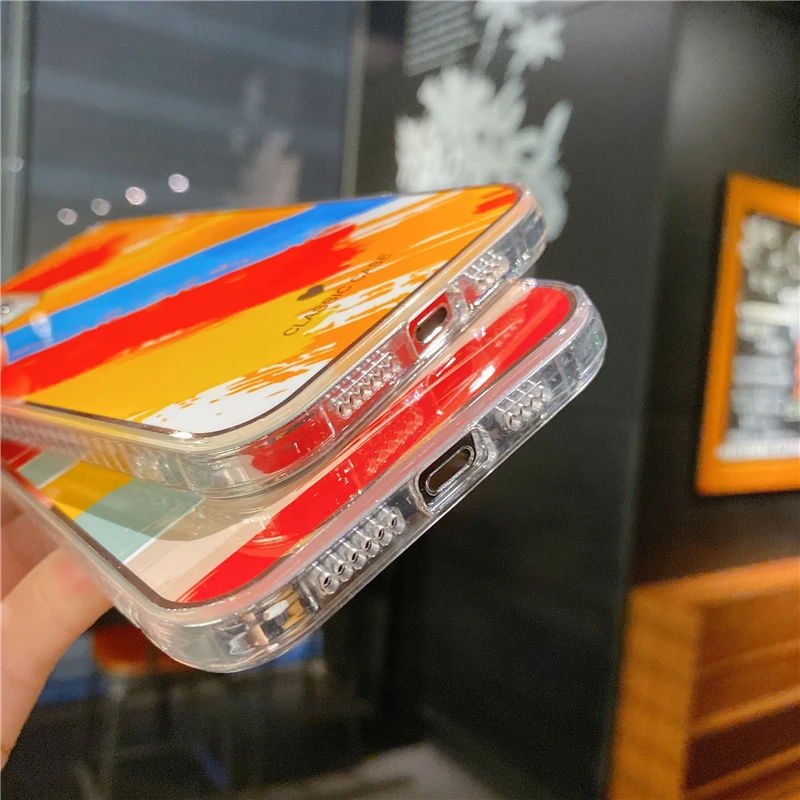 

Luxurious Flash Gradient Marble Phone Case For iPhone 12 11 Pro Max 7 8 Plus XR IMD Color Graffiti Shockproof Bumper Back Cover