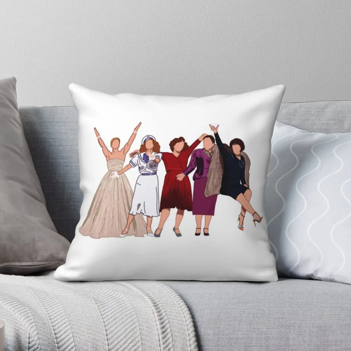 

Квадратная наволочка Patti lupus, Полиэстеровая льняная бархатная Наволочка на молнии, декоративная подушка, чехол для подушки, 45x45