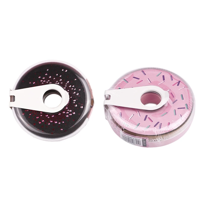 

AT-180 Medium Sand Nail Art Sanding Strip Donuts Disposable Manicure