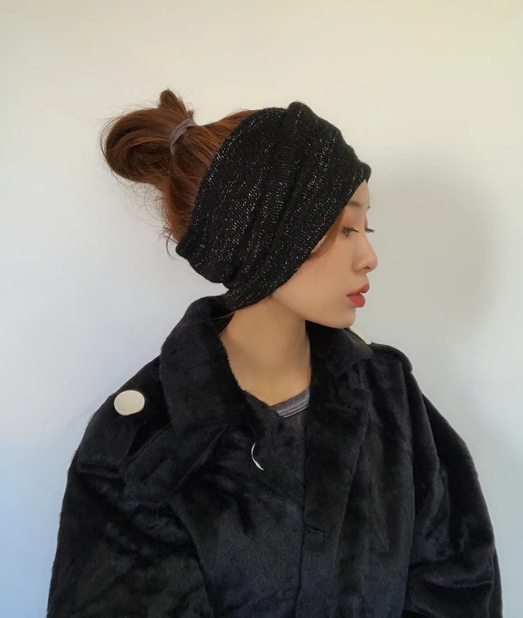 2020 Новейшая модная Зимняя шерстяная теплая повязка на голову волосы &quotтюрбан&quot