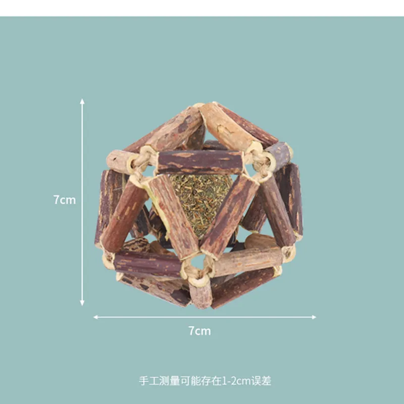 

Cat Toys Linglong Ball Mutian Polygonum Sticks Catnip Cat Molar Teeth Gnaw Lollipop Ball Kitten Toys Pet Supplies