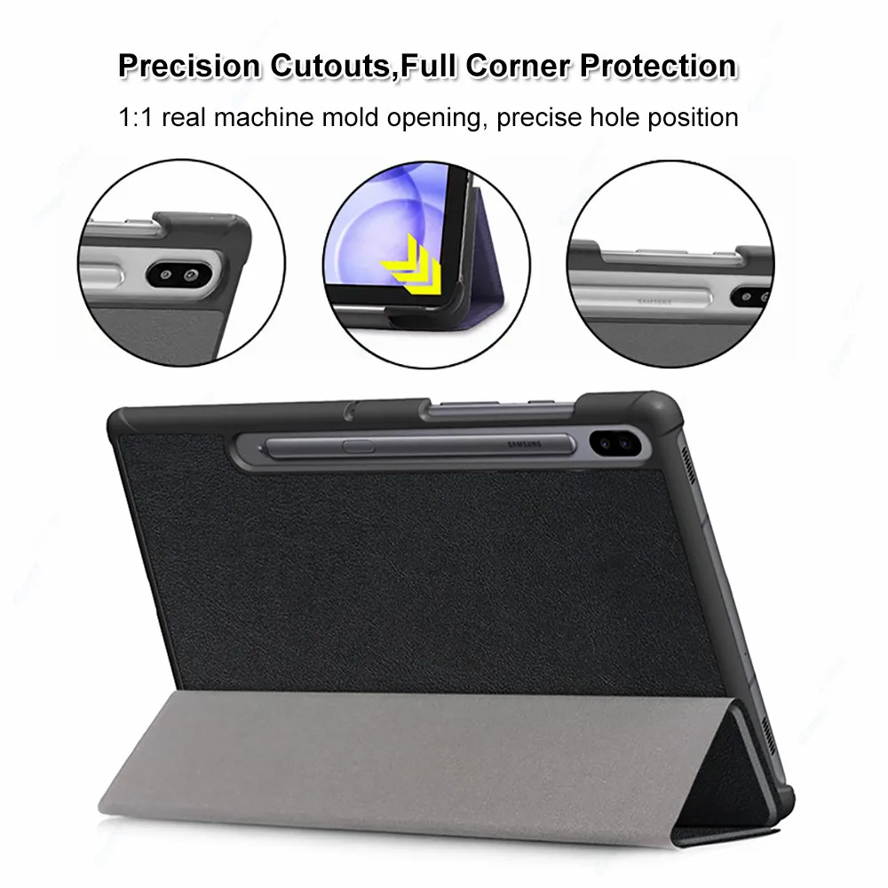 Чехол Funda Smart для Samsung Galaxy Tab S6 10 5 чехол планшета из искусственной кожи подставка SM