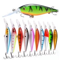 1pcs fishing lures wobblers hook 11cm10 5g jig wing with lead wobbler lure fishing lure 3d eyes plastic fishing tackle tool