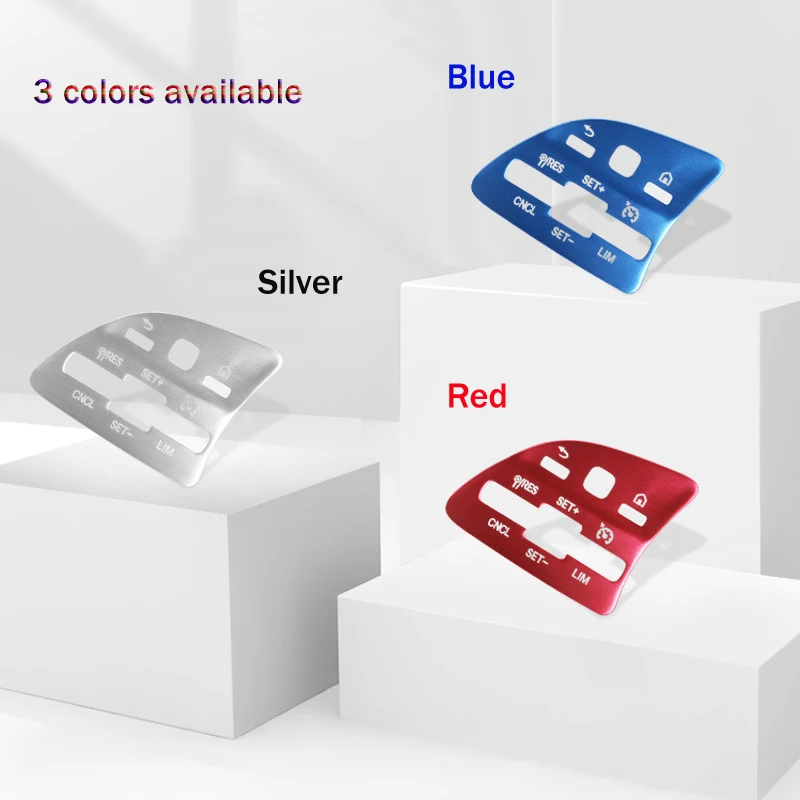 

Car Button Sticker for Mercedes-Benz A/B/C/E Class 2020 GLS GLE GLB Steering Wheel Button Sticker Decoration Accessories