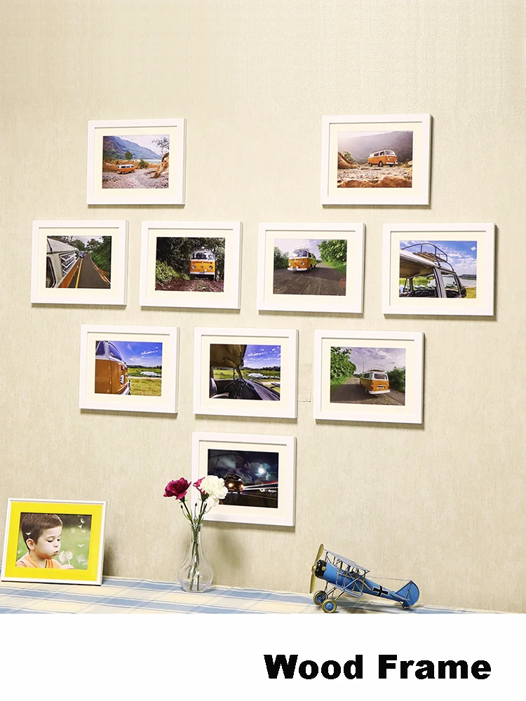 

10 Pcs Wooden Photo Frame For Pictures Wall Picture Frames Decor For Photo Wood Pictures Frames Photo Frames On The Wall