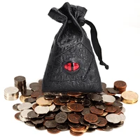 dnd metal coins set of 60 with leather pouch gaming tokens pirate treasure accessories props for board games