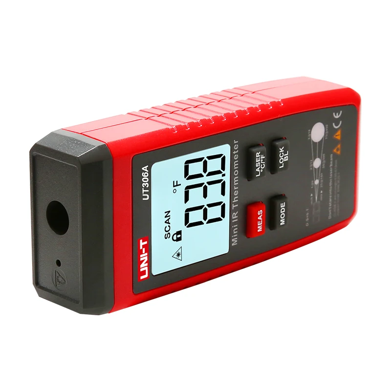 UNI T UT306A Мини Инфракрасный термометр 35 ~ 300C/ Большой размерный ряд (31