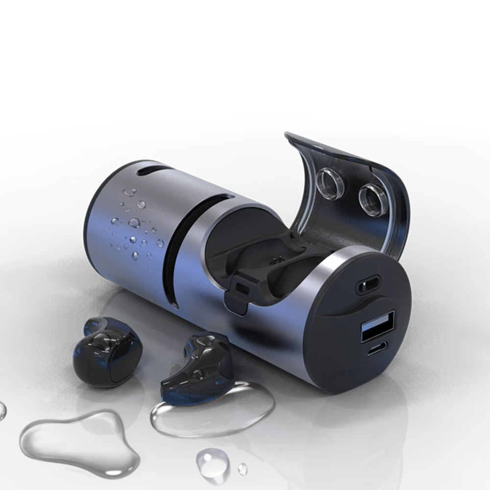 TWS Bluetooth V5.0 беспроводные наушники мини-наушники водонепроницаемые наушники с шумоподавлением с функцией Bluetooth динамика