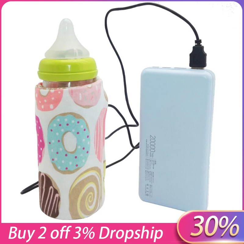 USB молока воды теплые дорожная коляска мешком термосом детская бутылочка для