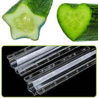 1pc cucumber shaping mold five pointed star shape heart shaped garden vegetable growth forming mould kitchen cooking tools