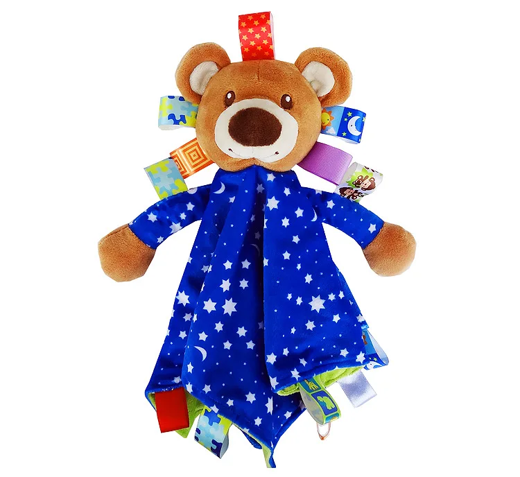 blue bear Детские полотенца, мягкие игрушки, комфортная игрушка для сна, куклы, плюшевые куклы, многофункциональные игрушки для животных - Цвет: blue bear