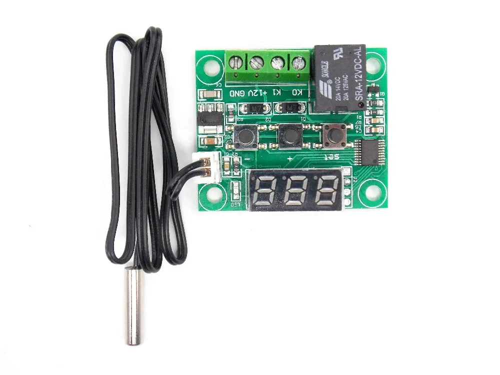 Цифровой светодиодный термостат W1209 термометр с контроллером температуры модуль