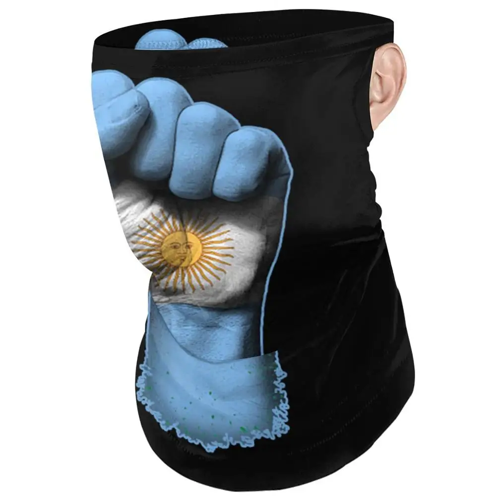 Флаг Аргентины на поднятый сжиженный кулак банданы шарф сделай сам для взрослых
