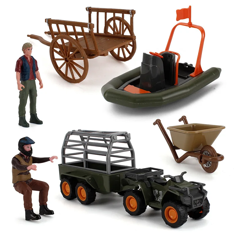 1:25 Scale Farm Ranch Props Plastic PVC Scene Model kit Famrer Action Figure DIY Motorcycle Airship Driver Decor Accessories Toy | Игрушки и
