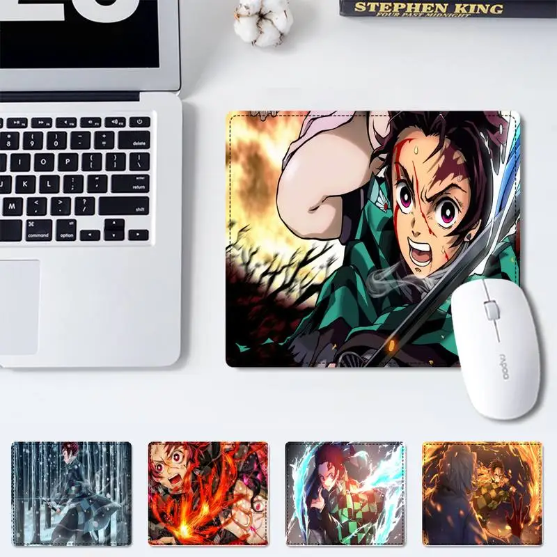 

Cartoon Demon Slayer Tanjiro Kamado office Mat Keyboard Mat Desk Durable Desktop Mousepad Rubber Gaming Small Mouse Pad MouseMat