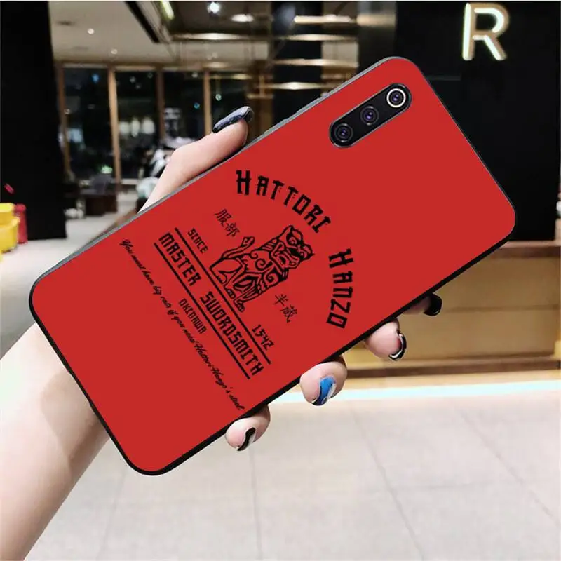 

HPCHCJHM hattori hanzo Coque Shell Phone Case for Xiaomi Mi 10 Pro lite Mi9 9SE 8SE Pocophone F1 Mi 9T Pro