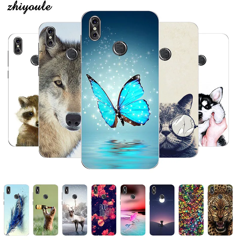 Модный мягкий чехол для телефона из ТПУ с цветочным принтом Для Doogee Y8 6 1 дюйма