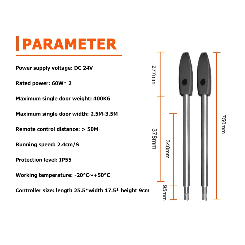 400 кг WIFI Пульт дистанционного управления электрический распашные ворота