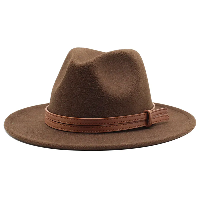 Мужская шерстяная шляпа трилби Seioum вечерняя фетровая с широкими полями для зимы