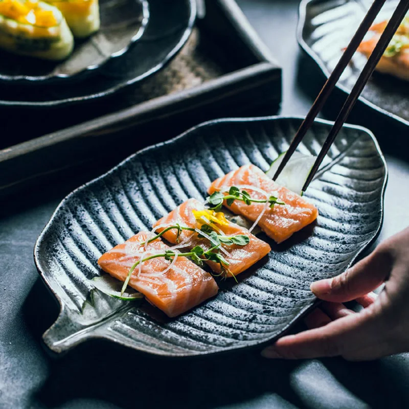 Креативные керамические тарелки FANCITY фарфоровая тарелка для ресторана суши мясо