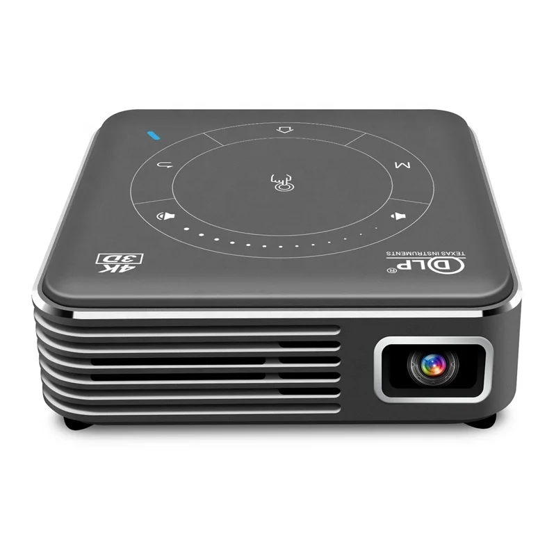 2021 popular portable 3d mobile phone dlp projector 3d bt wifi 4k mini projector for homeoffice free global shipping