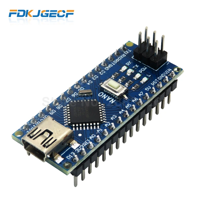 Мини USB Nano V3.0 ATmega328P CH340G 5 в 16 м плата микроконтроллера для arduino NANO 328P 3 0 1 шт.|Детали и