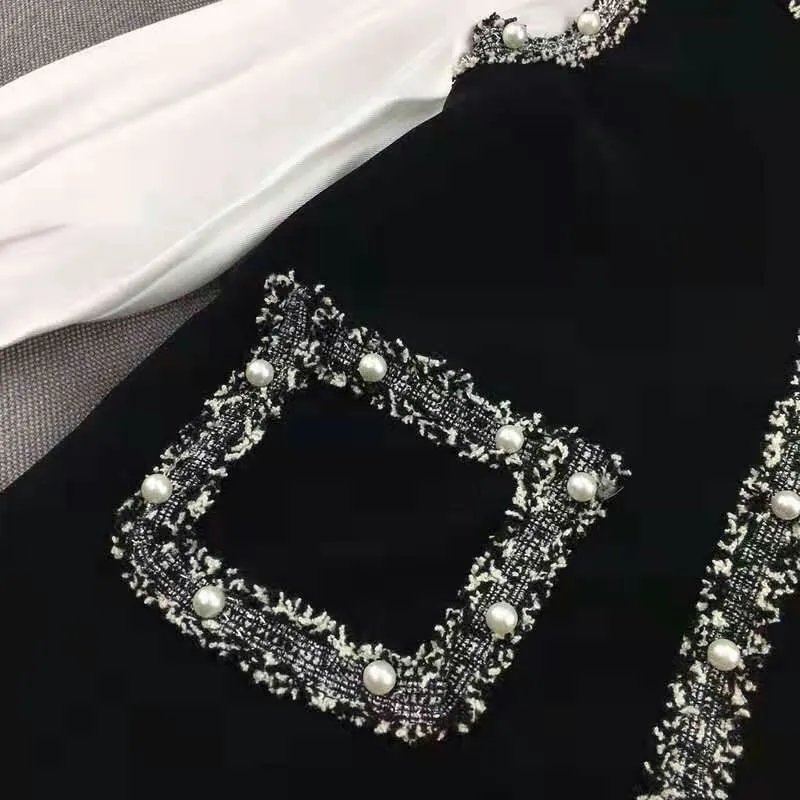 Весенне-осеннее платье для девочек; детское платье vestidos; детская брендовая одежда; Модная одежда с жемчужинами и карманами; с цветочным рисунком; манжета; для детей от 4 до 12 лет