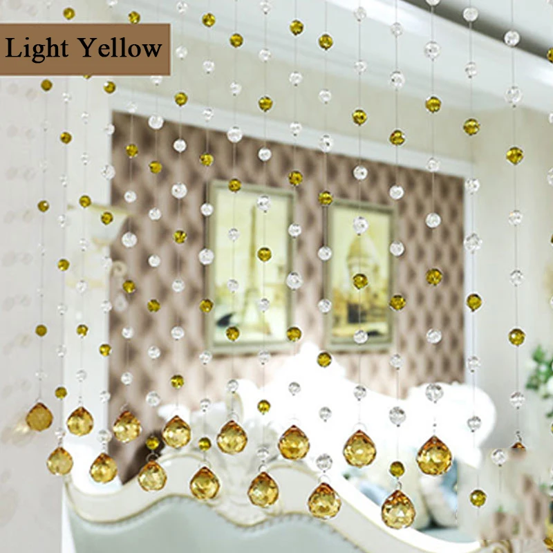 1 шт. хрустальные занавески роскошные стеклянные бусины Дверная Цепочка кисточка