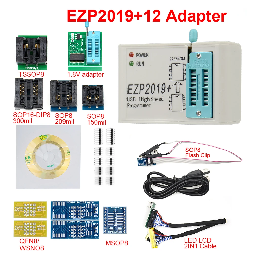 Оригинальный Высокоскоростной USB программатор EZP2019 SPI EZP 2019 Support24 25 93 EEPROM Flash BIOS
