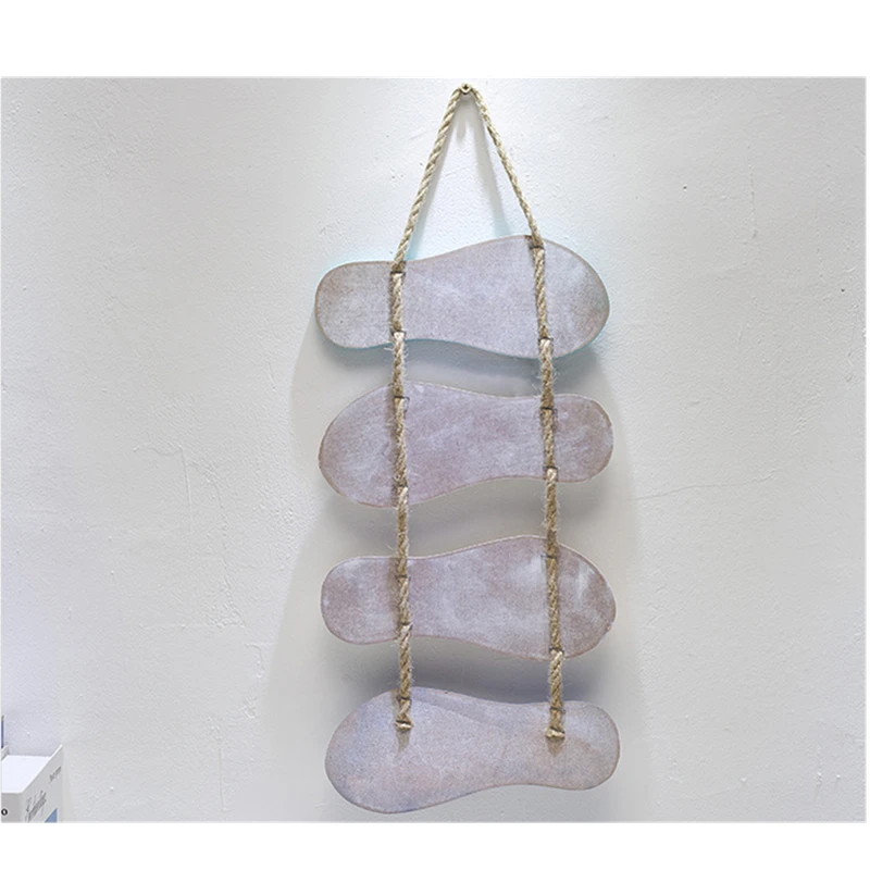 Шлепанцы в пляжном стиле ретро стильные сандалии четырехкратном с подвесным