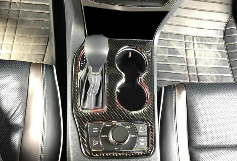 

For Jeep Grand Cherokee 2014-2020 Carbon Fiber Look Centre Gear Shift Cover Trim