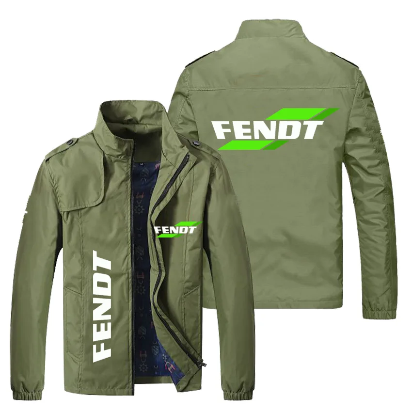 

2021 father's Day gift new fashion brand logo printing high grade coat Street men's zipper cardigan slim fit coat