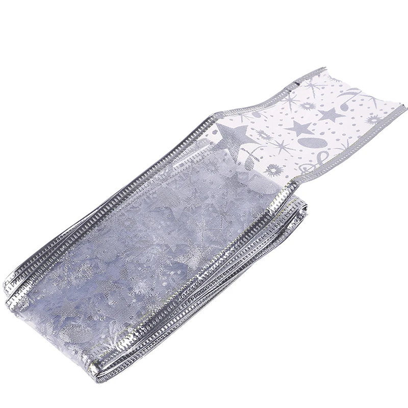 2 метра Рождественские Ленты Блестящая лента DIY бант праздничный Декор