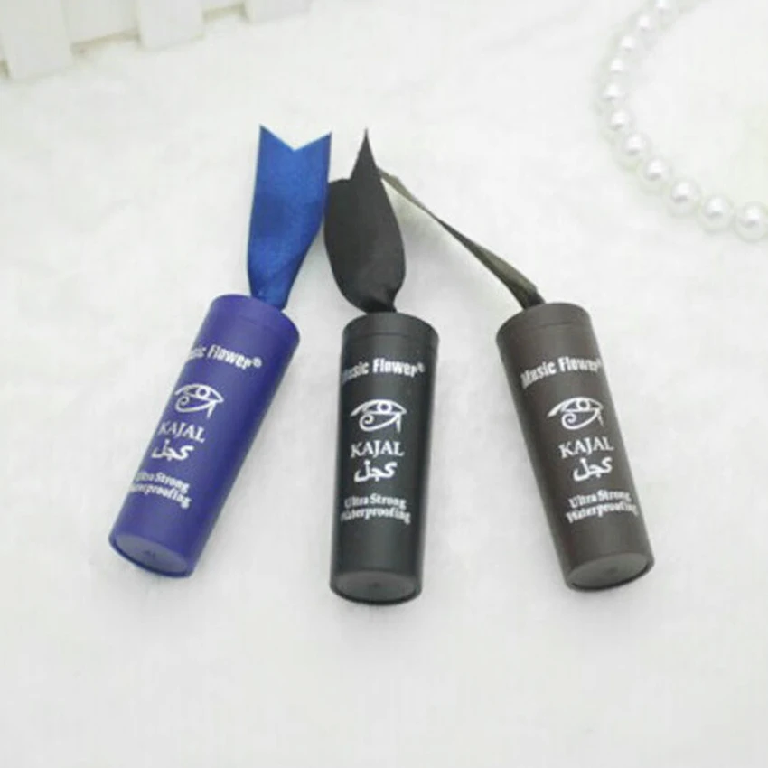 Синяя/черная/коричневая водостойкая Дымчатая подводка для глаз твердая Толстая