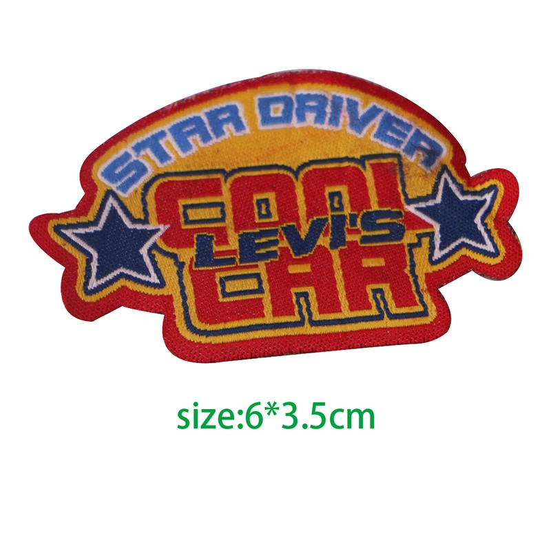 6x3.5cm 1pcs 1 шт. цветные английские буквы алфавита Смешанные Вышитые железные на патч для одежды значок паста для одежды мешок Брюки Шитье - Цвет: 6x3.5cm 1pcs