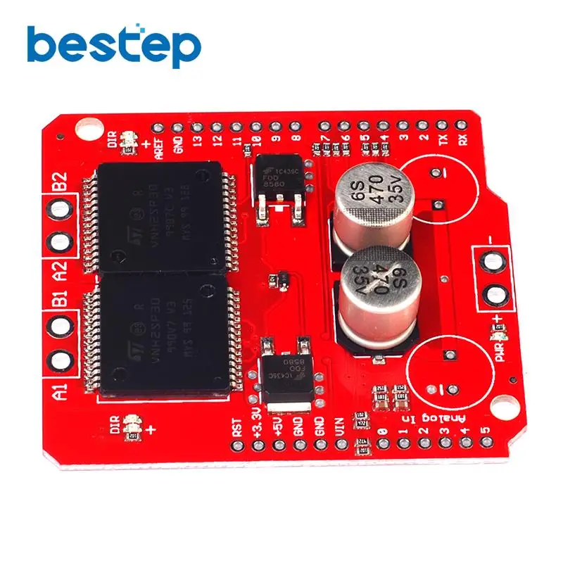 Модуль шагового двигателя Monster Moto Shield VNH2SP30 высокая сила тока 30A замена на VNH3SP30|module