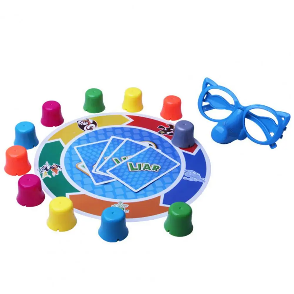 Детские забавные карточная игра лжец нос очки родитель-ребенок Интерактивная