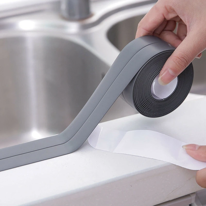 

PVC Colorful Crack Tape For Bathroom and Kitchen Anti-mildew Waterproof Sealing Sink Tape Decoration Border Self-adhesive Tape