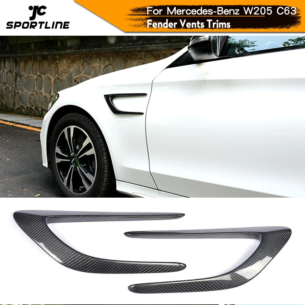 2 шт. отверстия для передних крыльев Mercedes Benz C Class W205 C63 AMG Coupe 4 двери 2015 2017|c63 carbon|c63 amg