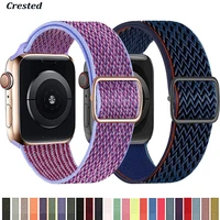 Nylon Strap for Apple watch band 44mm 40mm 38mm 42mm 44 mm Adjustable Elastic Sport solo Loop bracelet iWatch series 3 4 5 6 se