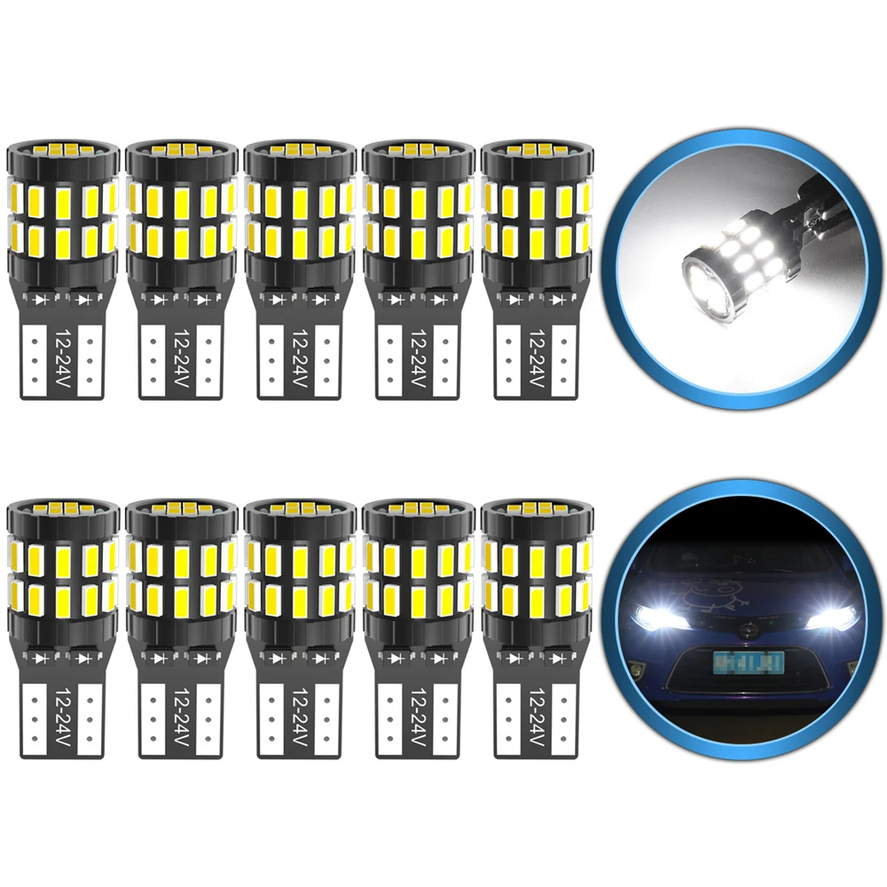 10x T10 W5W Светодиодный лампочки Canbus 168 194 парковочные фары автомобиля для Ford Mondeo MK3 MK4