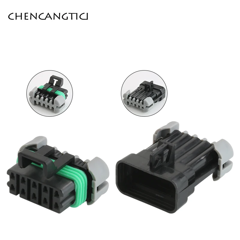 

1 Set 10 Pin Car Waterproof Wire Connector Female Male Headlights Sockets Automotive Sealed Diagnostics Plug 12045808 12065425