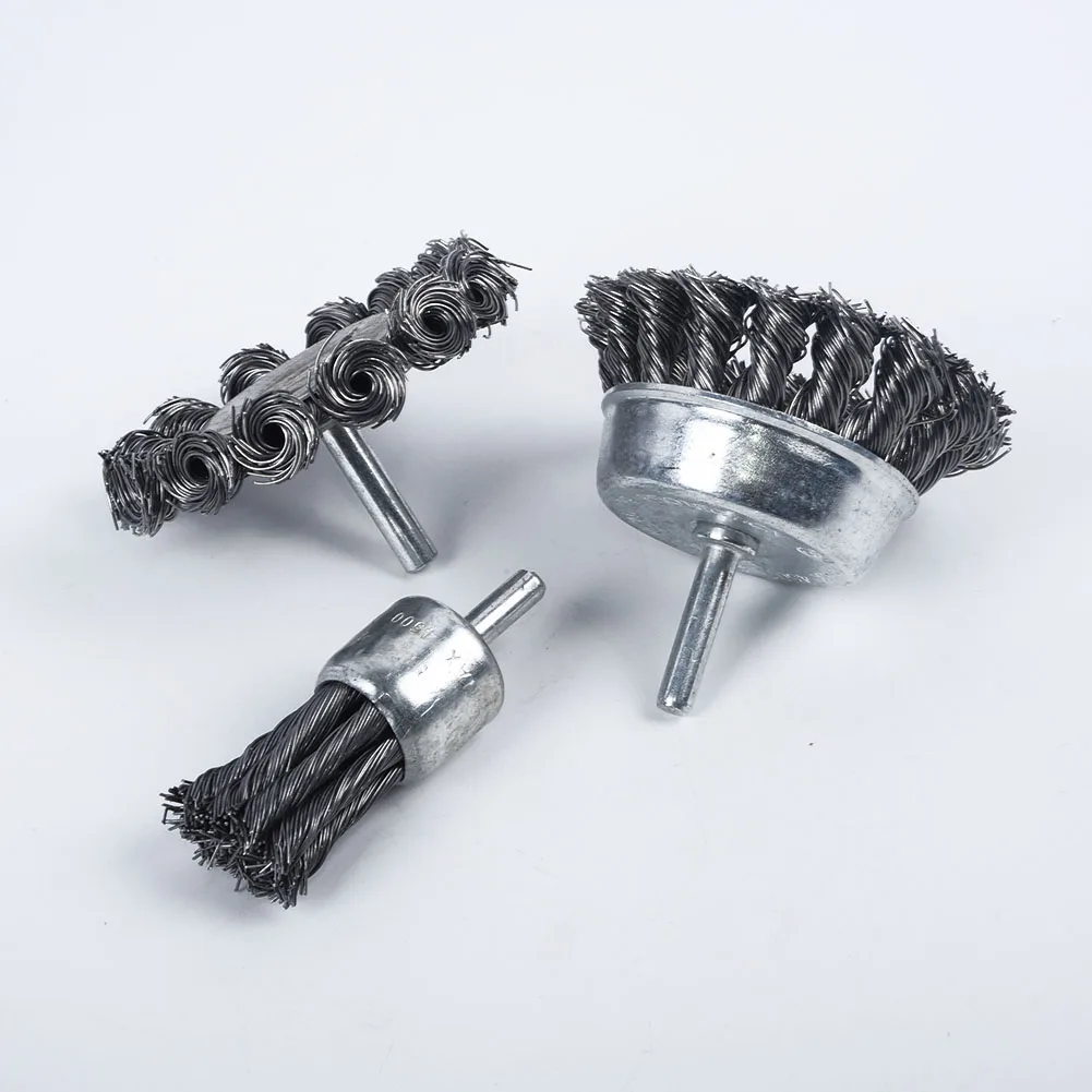 

Degreasing Wire Brush Deburring Knot End Replacement Grinding Derusting Steel Wheels