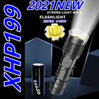Новый тактический фонарик XHP199, 100000LM, 9-ядерный светодиодный фонарик, Usb, перезаряжаемый, зум-фонарик XHP50, фонарик от 2665018650