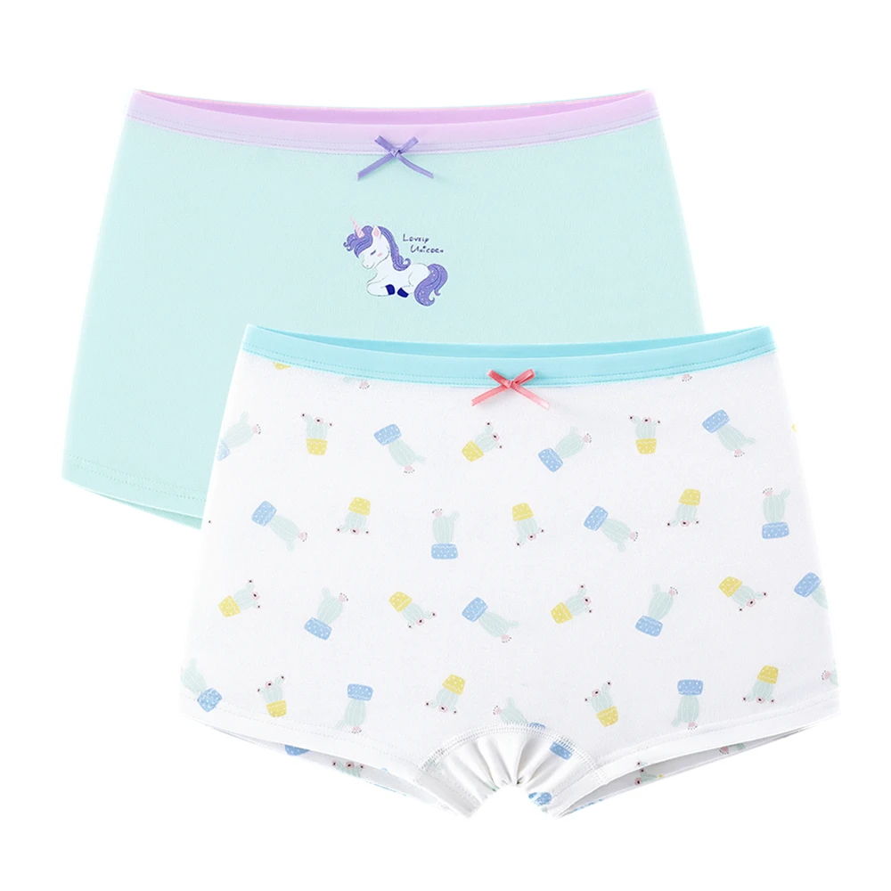 2 шт. трусы боксеры принцессы для девочек нижнее белье из хлопка и спандекса