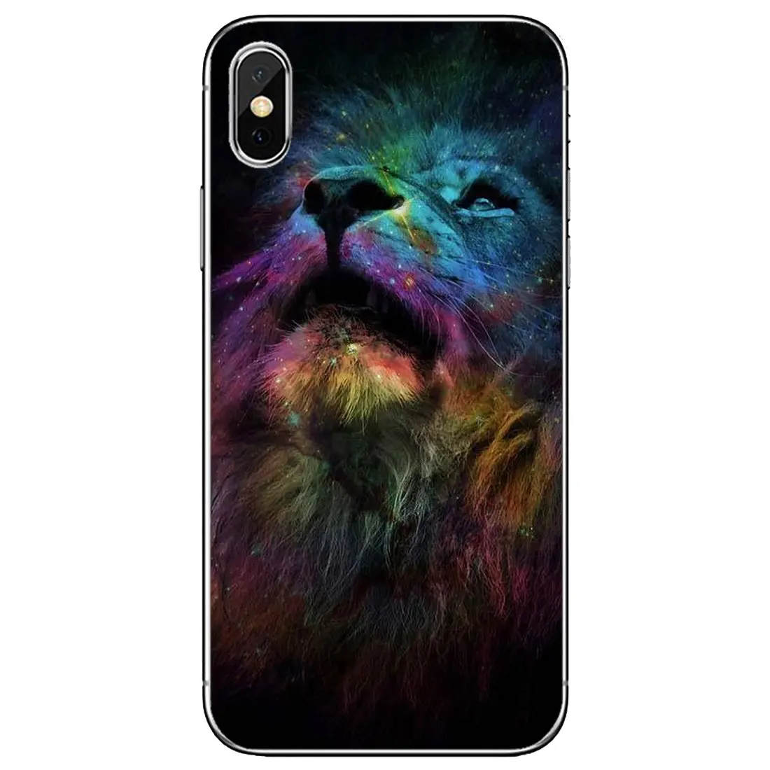 Мягкий ТПУ чехол для телефона с изображением Льва короля и золотистых животных