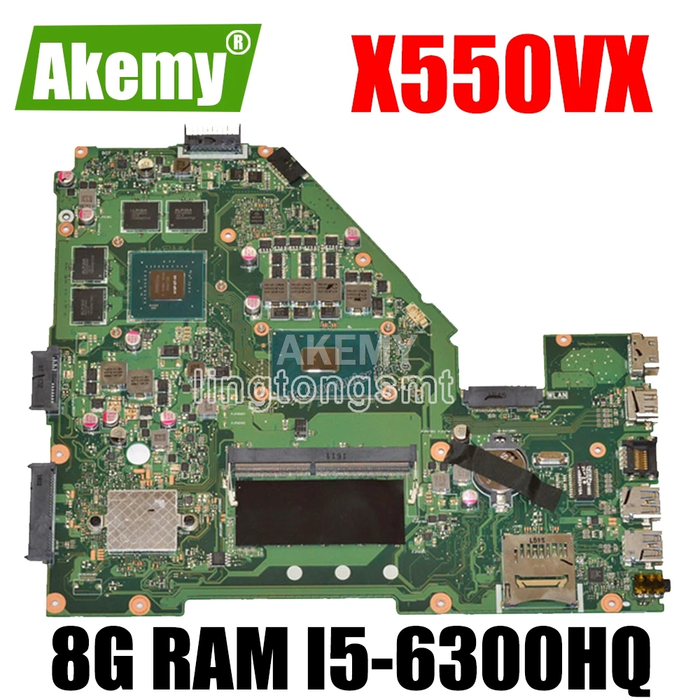 X550VX MB. _ 8G/I5 6300HQ/AS материнская плата REV 2 0 для For Asus FX50V K550VX X550VQ Тест ОК