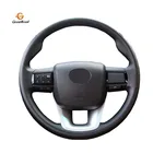 Искусственная кожа Чехол рулевого колеса автомобиля для Тойота Королла 2016-2017-2018на заказ посвященный рулевого колеса