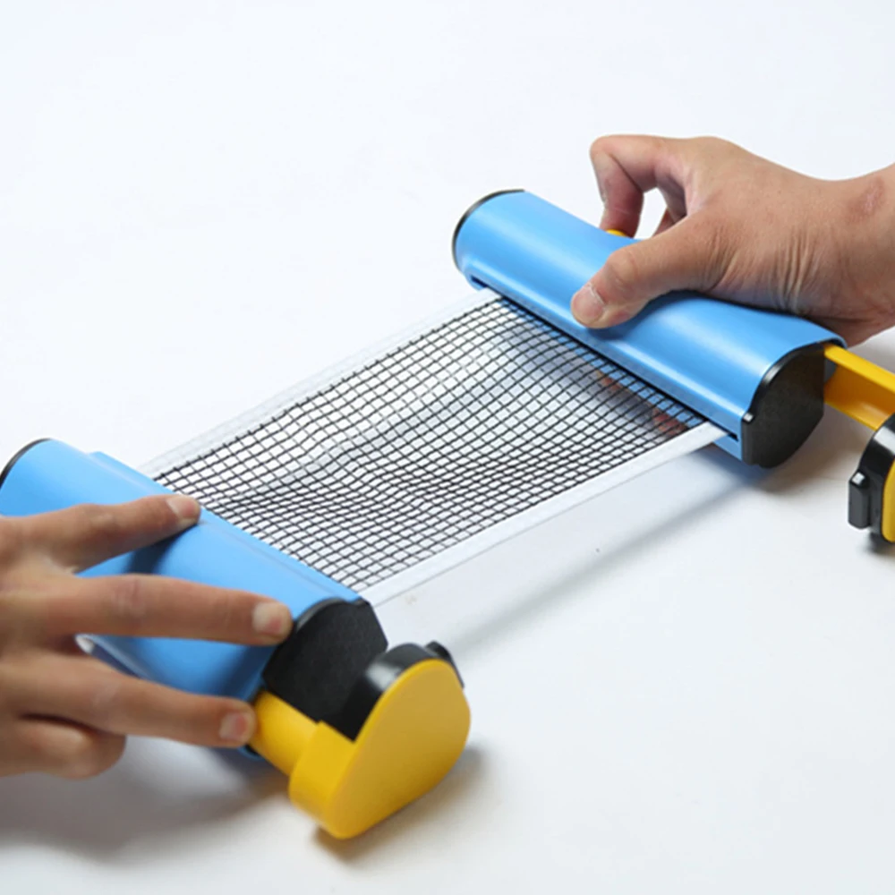 

Retractable Table Tennis Net Portable Ping Pong Post Net Rack for Any Table Tennis Table Ping Pong Net