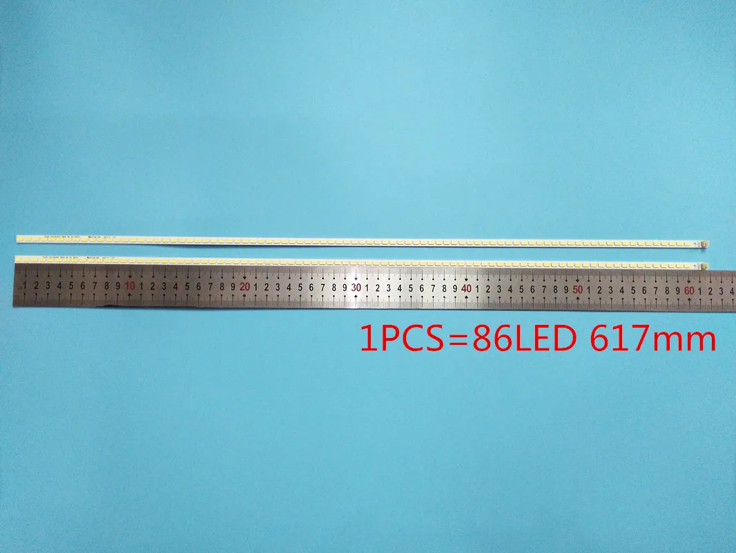 

New 2 PCS/set 86LED 617mm LED backlight strip for 55FT5643 LTA550HQ14 55-D0WN LJ64-03045A 2011SGS55 5630 86 H1 REV0